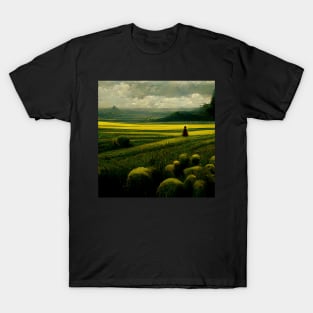 Peaceful Yellow Field | Gazing T-Shirt